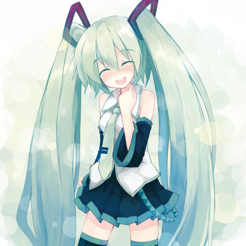 hatsune miku (vocaloid) drawn by yukitarou_(awamori)