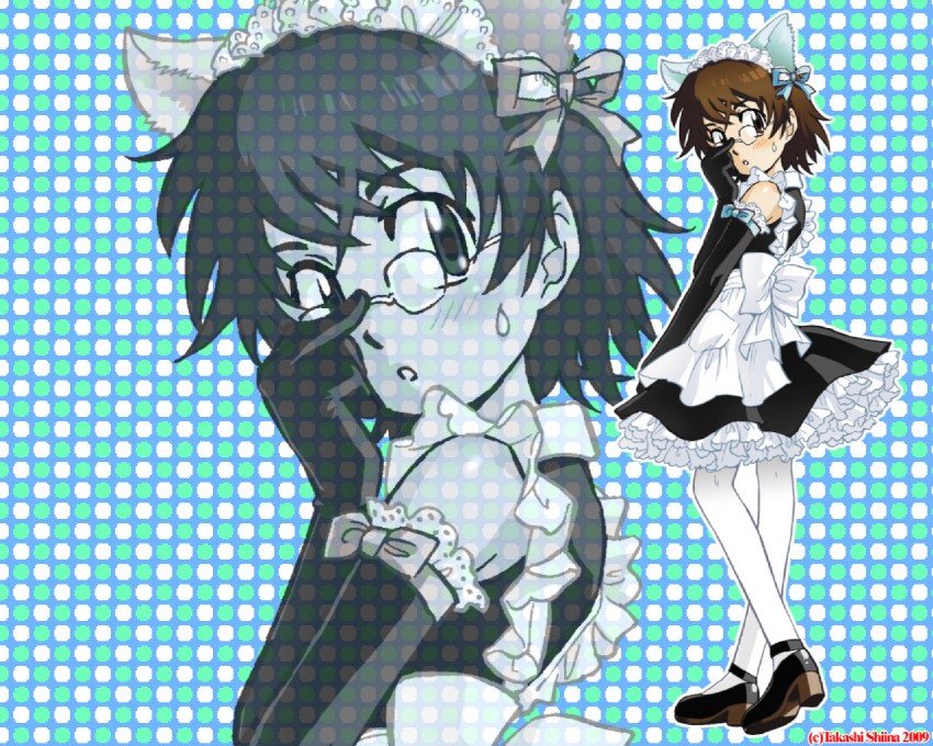 minamoto kouichi and mecha minamoto hermione (zettai karen children) drawn by shiina_takashi