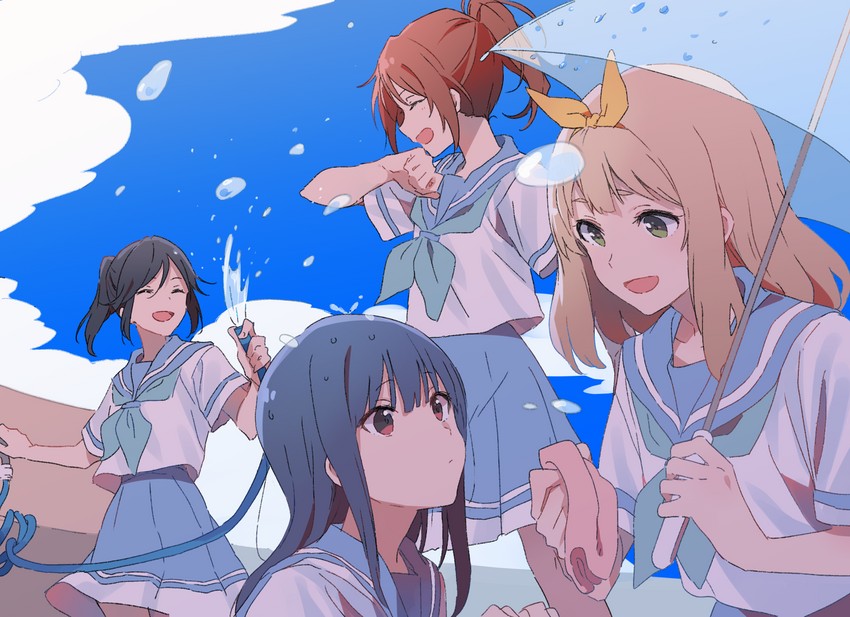 yoroizuka mizore, kasaki nozomi, nakagawa natsuki, and yoshikawa yuuko (hibike! euphonium and 1 more) drawn by musshu_(omu001)