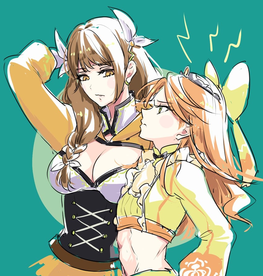 goldmary and etie (fire emblem and 1 more) drawn by umi_(_oneinchswing)