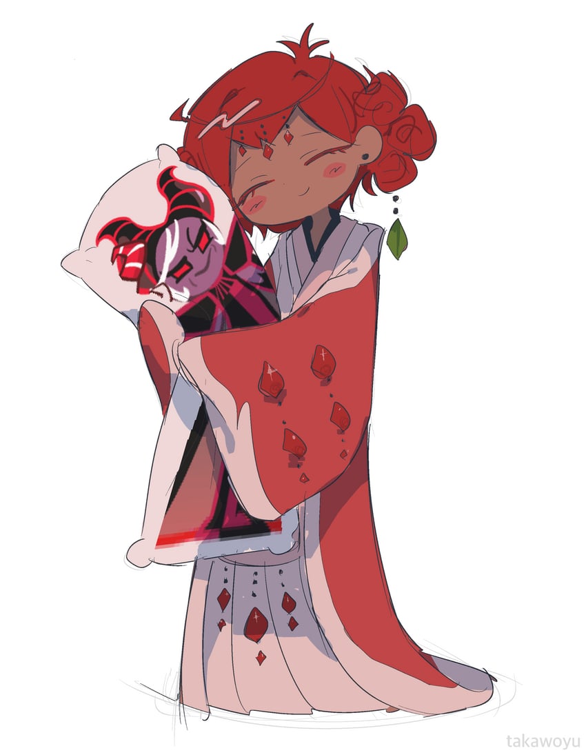 pomegranate cookie and dark enchantress cookie (cookie run) drawn by takawoyu