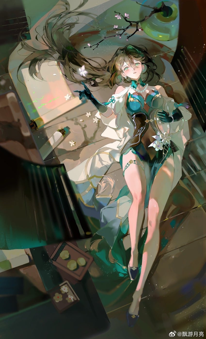 ruan mei (honkai and 1 more) drawn by piaoyou_yueliang