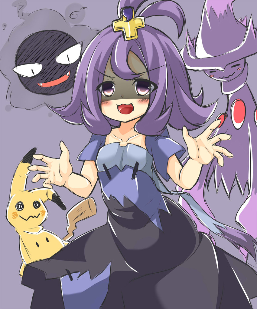mimikyu, acerola, gastly, and mismagius (pokemon and 1 more) drawn by kitagawa_kagura