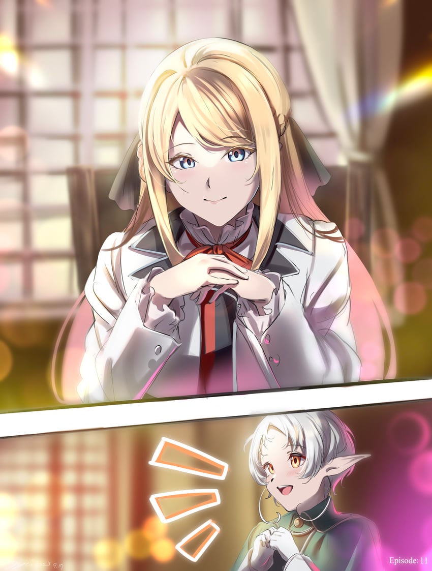 sylphiette and ariel anemoi asura (mushoku tensei) drawn by yujin_(kanouyuuto-0423)