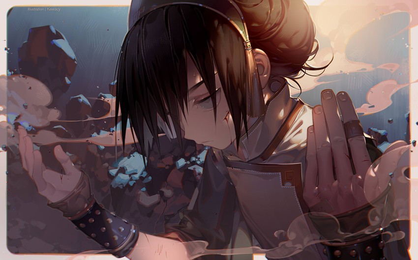 toph beifong (avatar legends and 1 more) drawn by kawacy