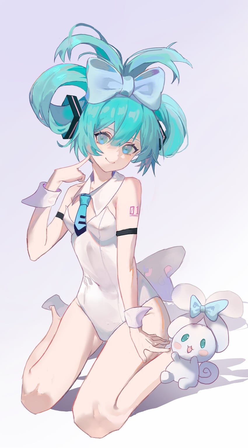 hatsune miku, cinnamoroll, and cinnamiku (vocaloid and 2 more) drawn by duzizai
