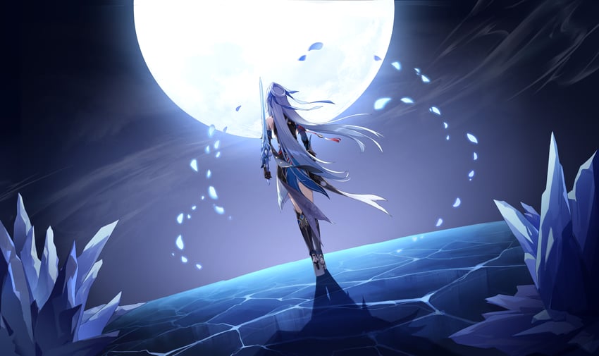 jingliu (honkai and 1 more) drawn by yang_(user_ewrd7445)