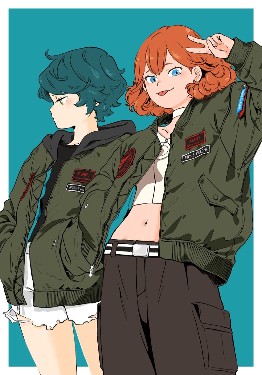 norea du noc and sophie pulone (gundam and 1 more) drawn by pen_guin85