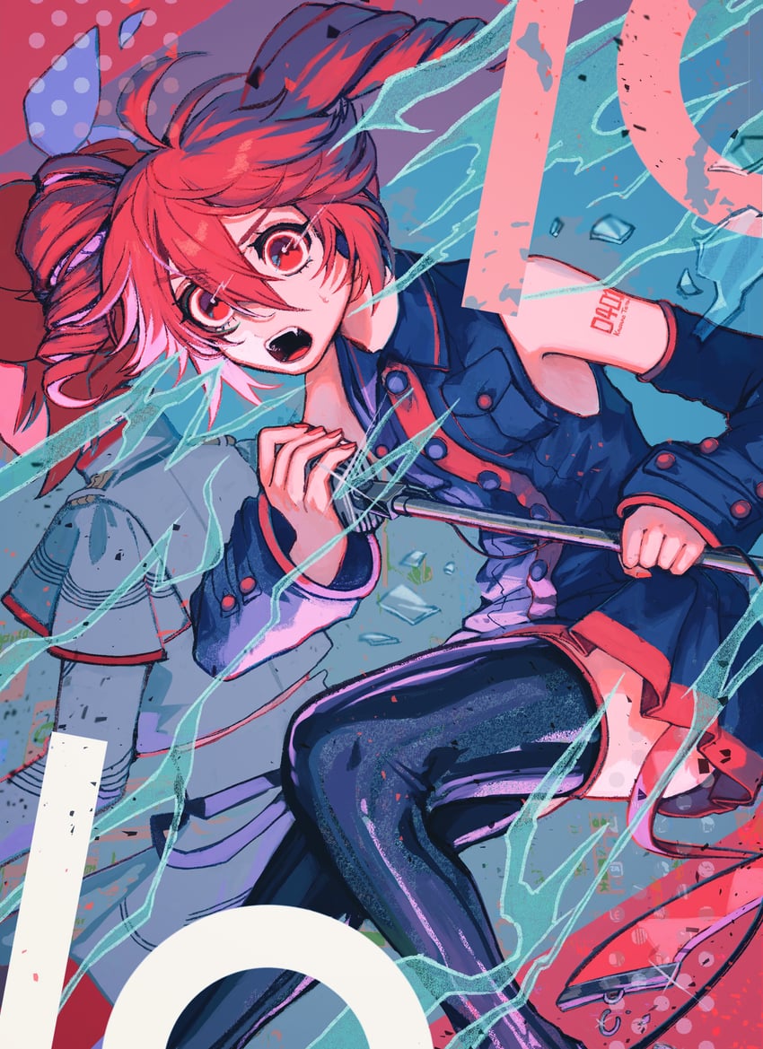 kasane teto (utau and 1 more) drawn by haninon