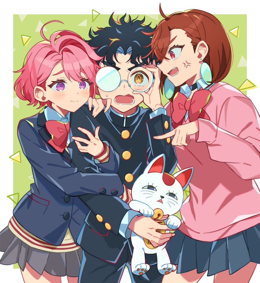 ayase momo, takakura ken, turbo granny, and shiratori aira (dandadan) drawn by kanyoko_(yuzukano_17)