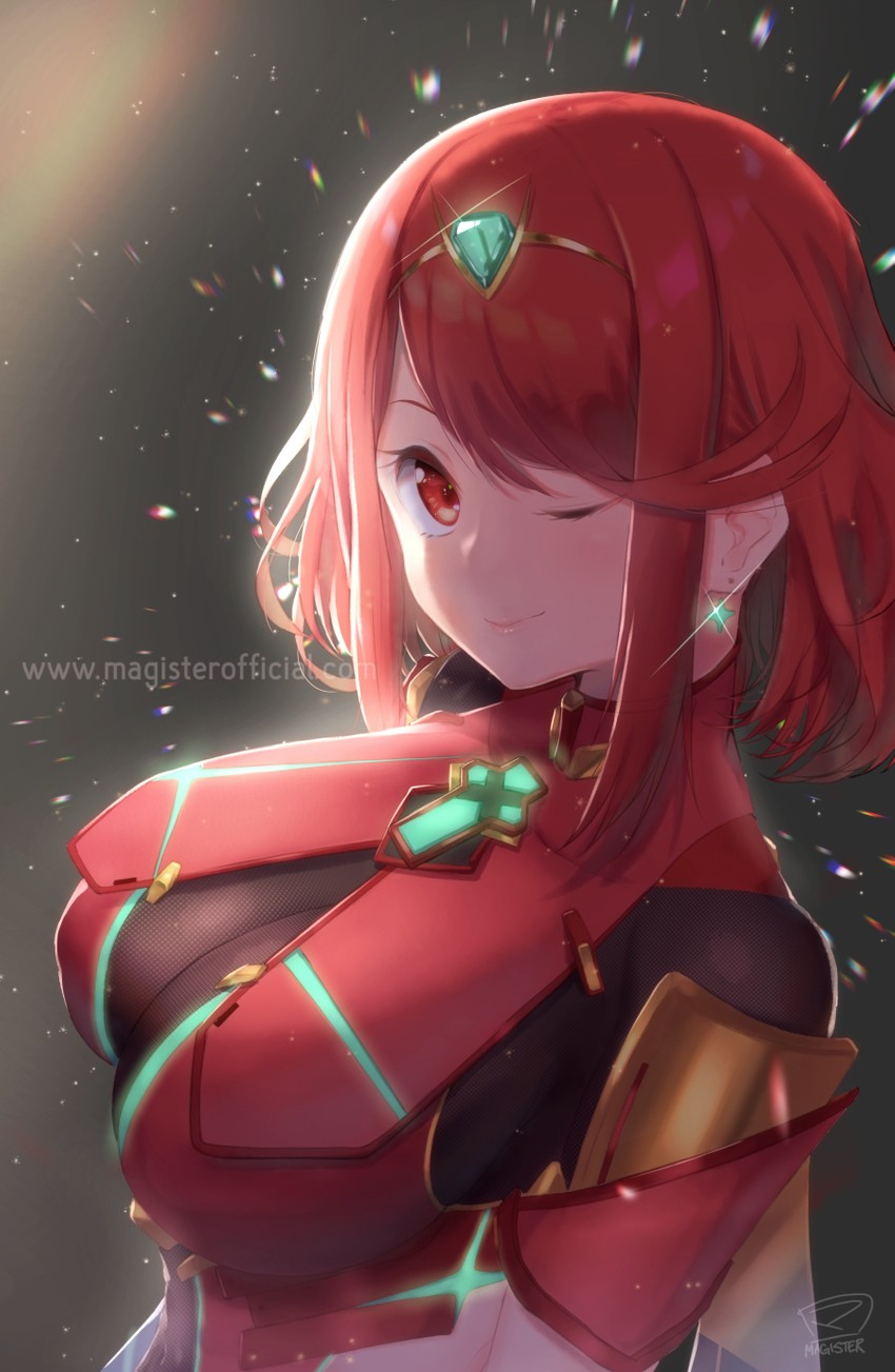 pyra (xenoblade chronicles and 1 more) drawn by magister