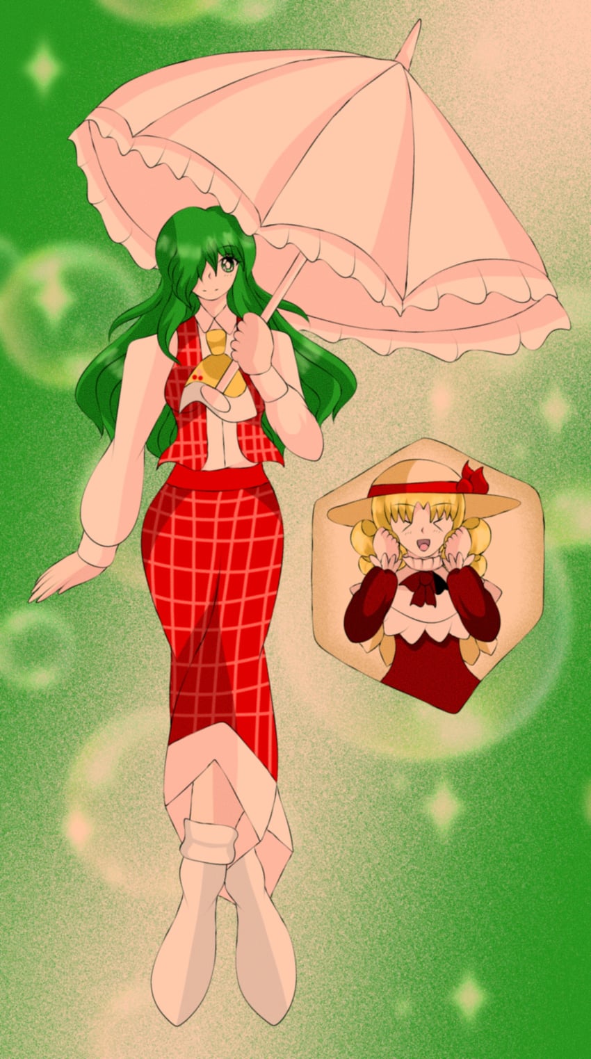 kazami yuuka and elly (touhou and 1 more) drawn by yuuna_arlovskaya