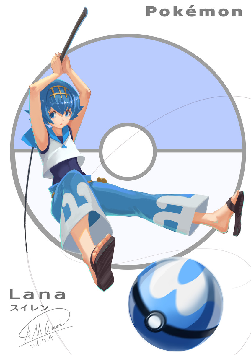 lana (pokemon and 1 more) drawn by shou_mai