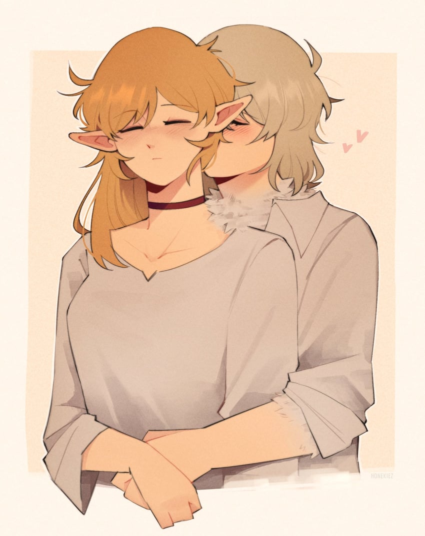 marcille donato and falin touden (dungeon meshi) drawn by honekie_z