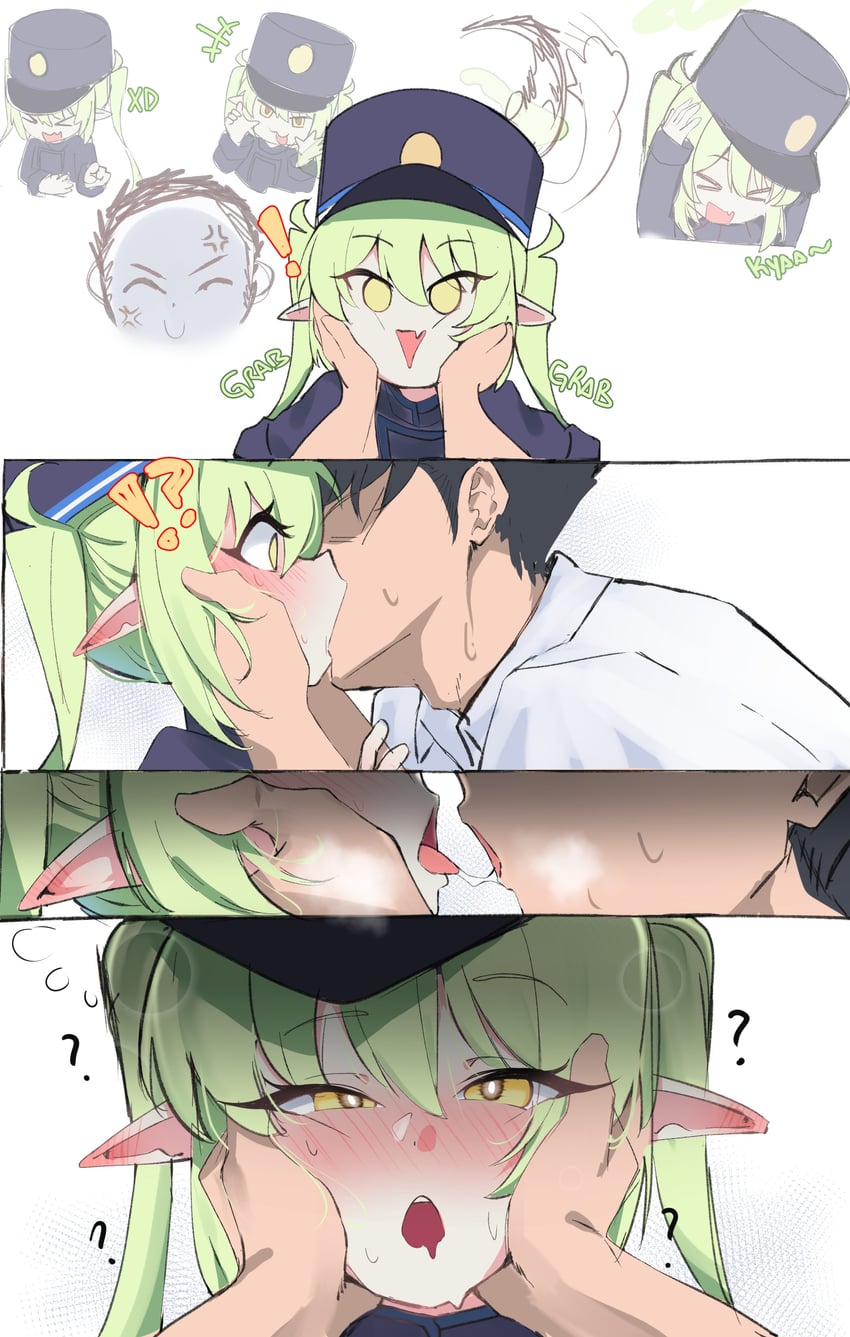 sensei, doodle sensei, and nozomi (blue archive) drawn by gen_(unzzenasd)