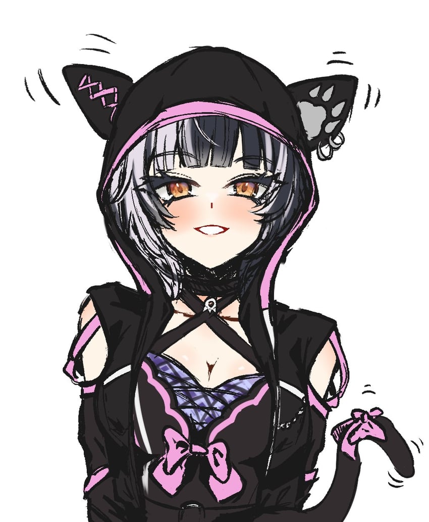 shiori novella (hololive and 1 more) drawn by penguin_stamp