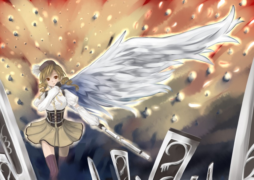 tomoe mami (mahou shoujo madoka magica) drawn by mitsuki_shion