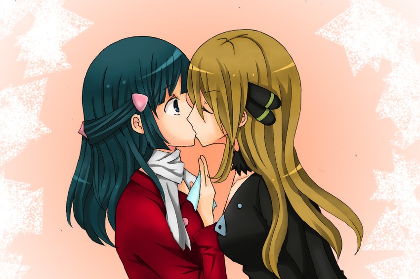 dawn and cynthia (pokemon and 2 more) drawn by kamekonamea