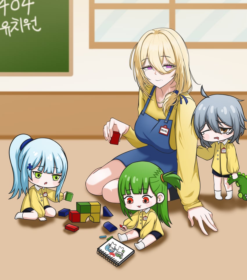 hk416, g11, klukai, mechty, g28, and 2 more (girls' frontline and 1 more) drawn by dnfkrvkdlx32