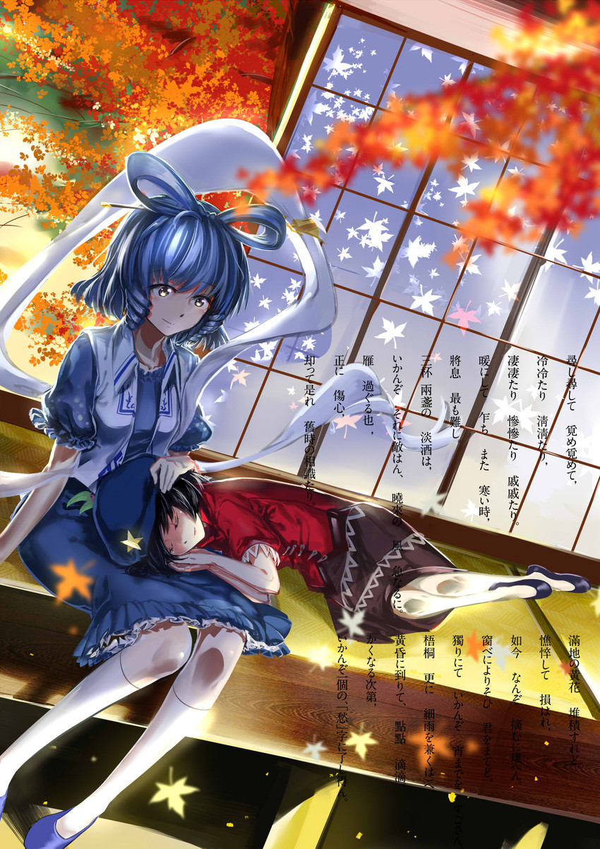 kaku seiga and miyako yoshika (touhou) drawn by baijiin_poison