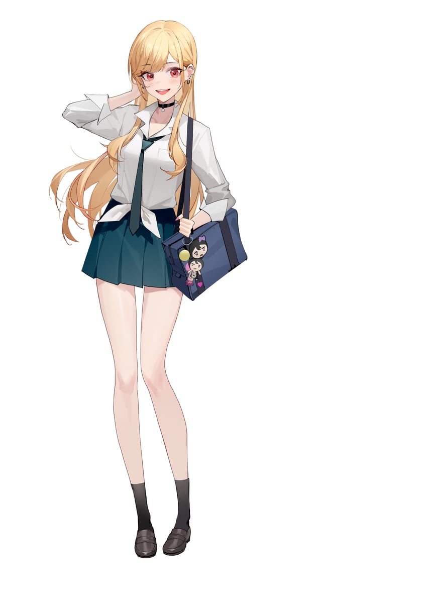 kitagawa marin and nikaidou shion (sono bisque doll wa koi wo suru) drawn by luozhou_pile