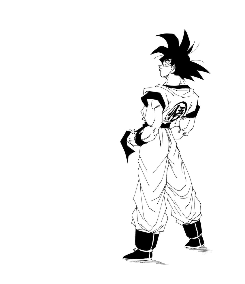 son goku (dragon ball and 1 more) drawn by fenyon