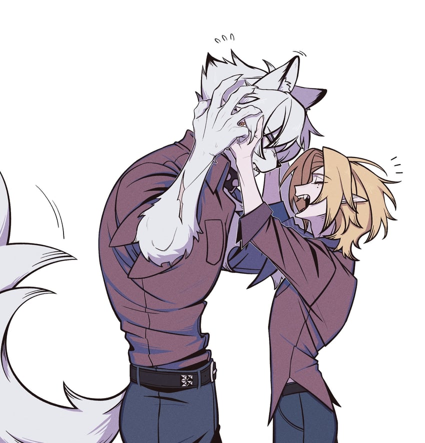 von lycaon and hugo vlad (zenless zone zero) drawn by rondnoir