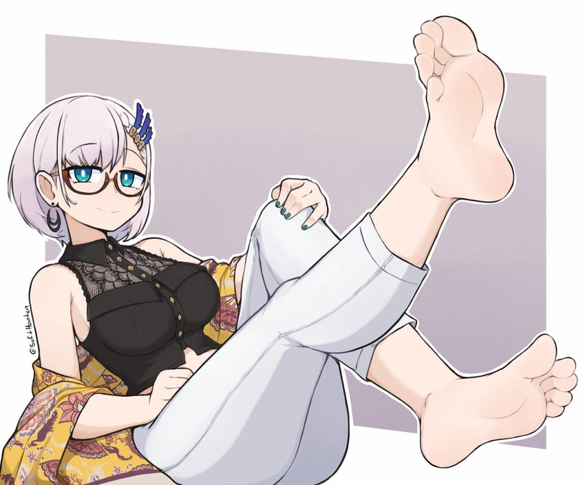 pavolia reine (hololive and 1 more) drawn by softhanten