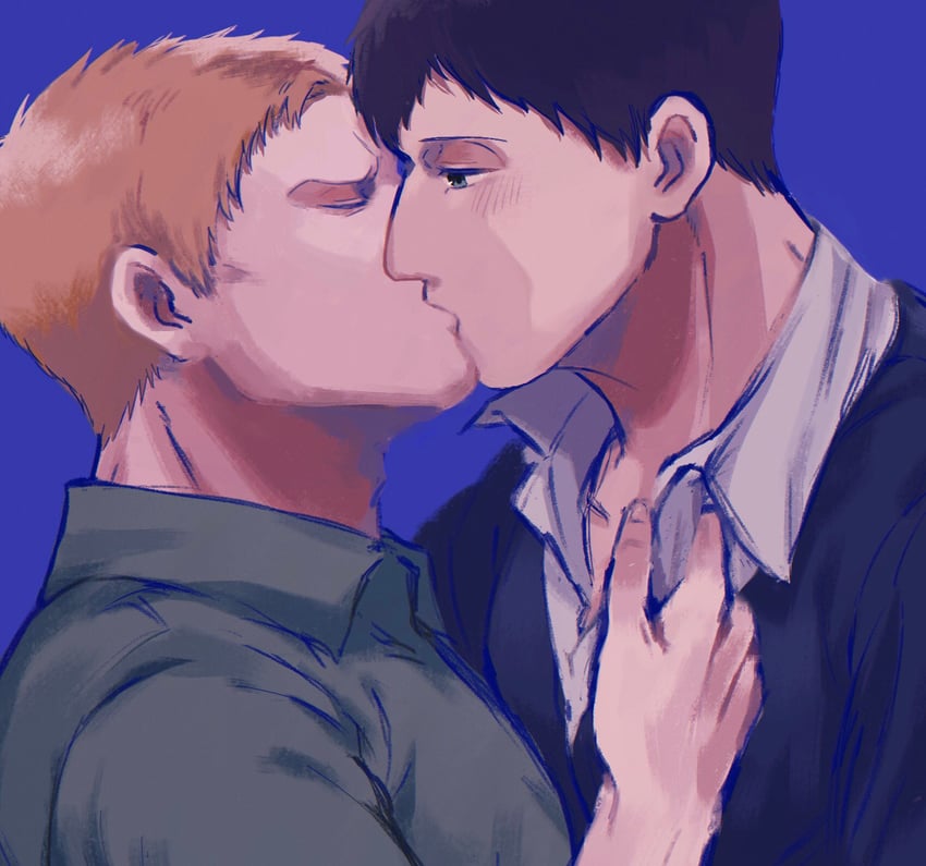 reiner braun and bertolt hoover (shingeki no kyojin) drawn by usoko_(sani_ma_ru)
