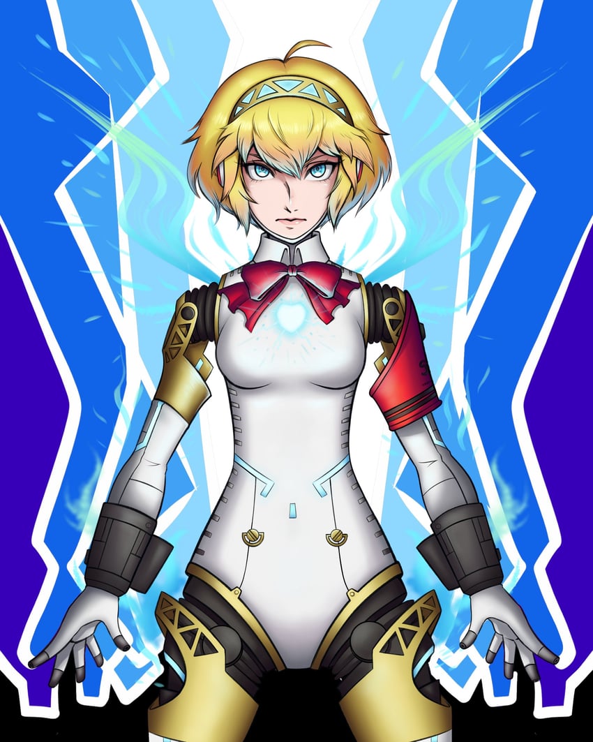aigis (persona and 2 more) drawn by ememtrp