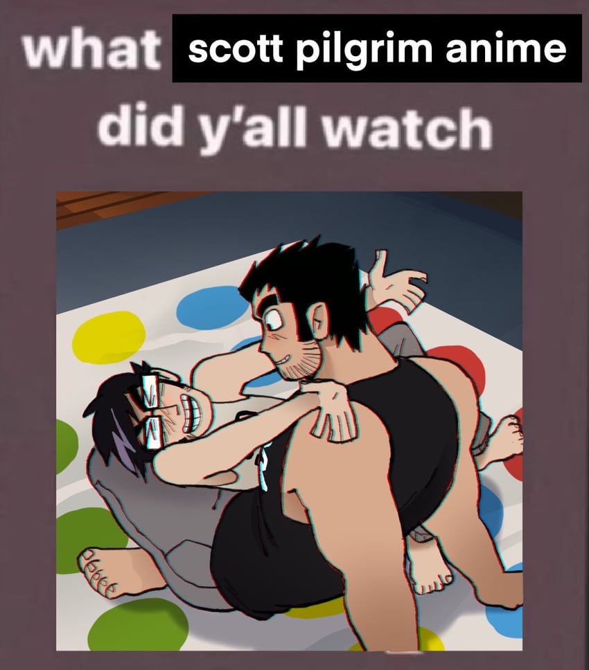 lucas lee and gideon graves (scott pilgrim and 1 more) drawn by aip_(monarchaip)