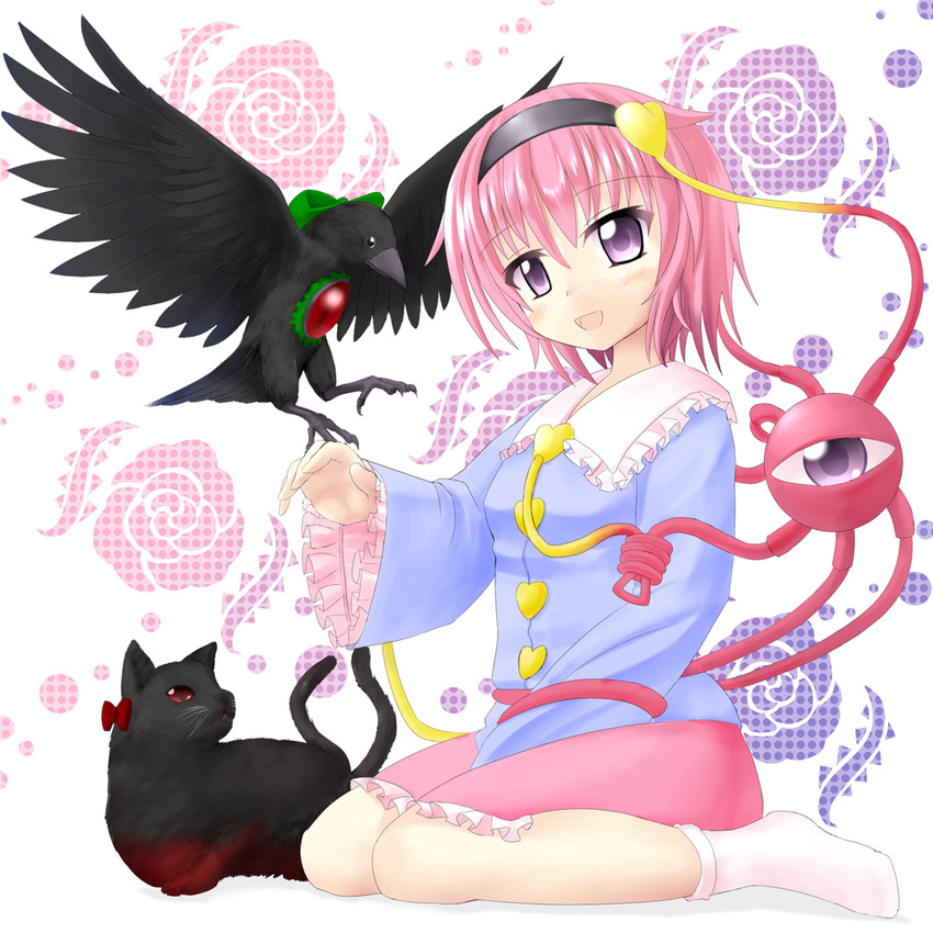 komeiji satori, kaenbyou rin, and reiuji utsuho (touhou) drawn by shinryoku_tobari