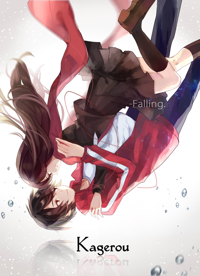 tateyama ayano and kisaragi shintarou (kagerou project) drawn by kita_(kitairoha)