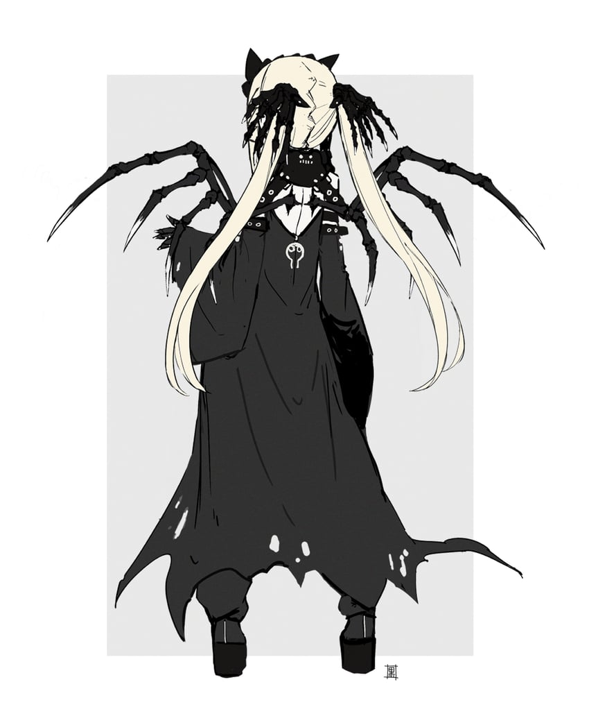 death and grim reaper (original) drawn by kuroi_susumu