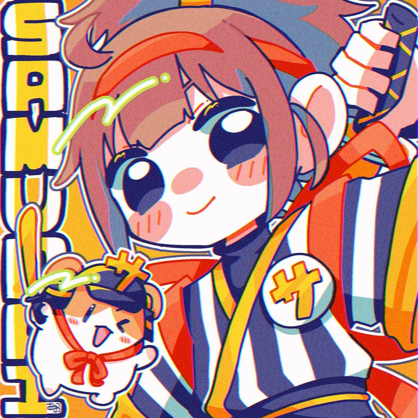 imadake dabuchi tabemi, imadake dabuchi tabesuke, and samurai tamago tabemi (mcdonald's) drawn by akao_(akao_red08)