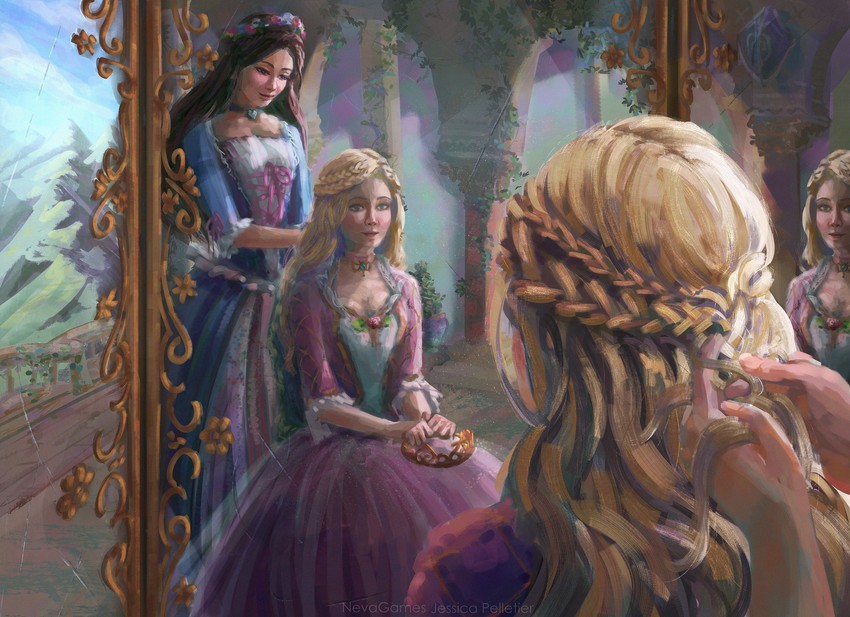 barbie, anneliese, and erika (barbie and 2 more) drawn by nevagames