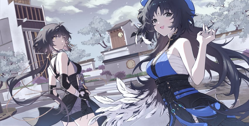 rover, female rover, and yangyang (wuthering waves) drawn by mao_(expuella)