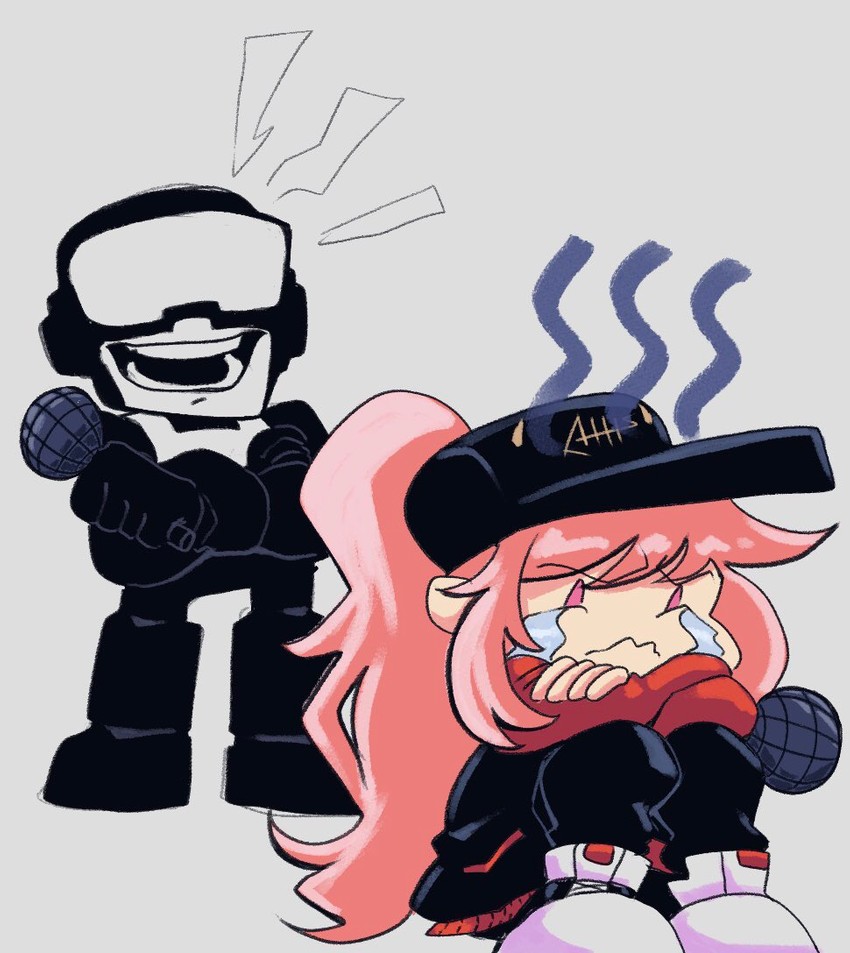 mori calliope, tankman, and john captain (hololive and 4 more) drawn by jjsmiley95