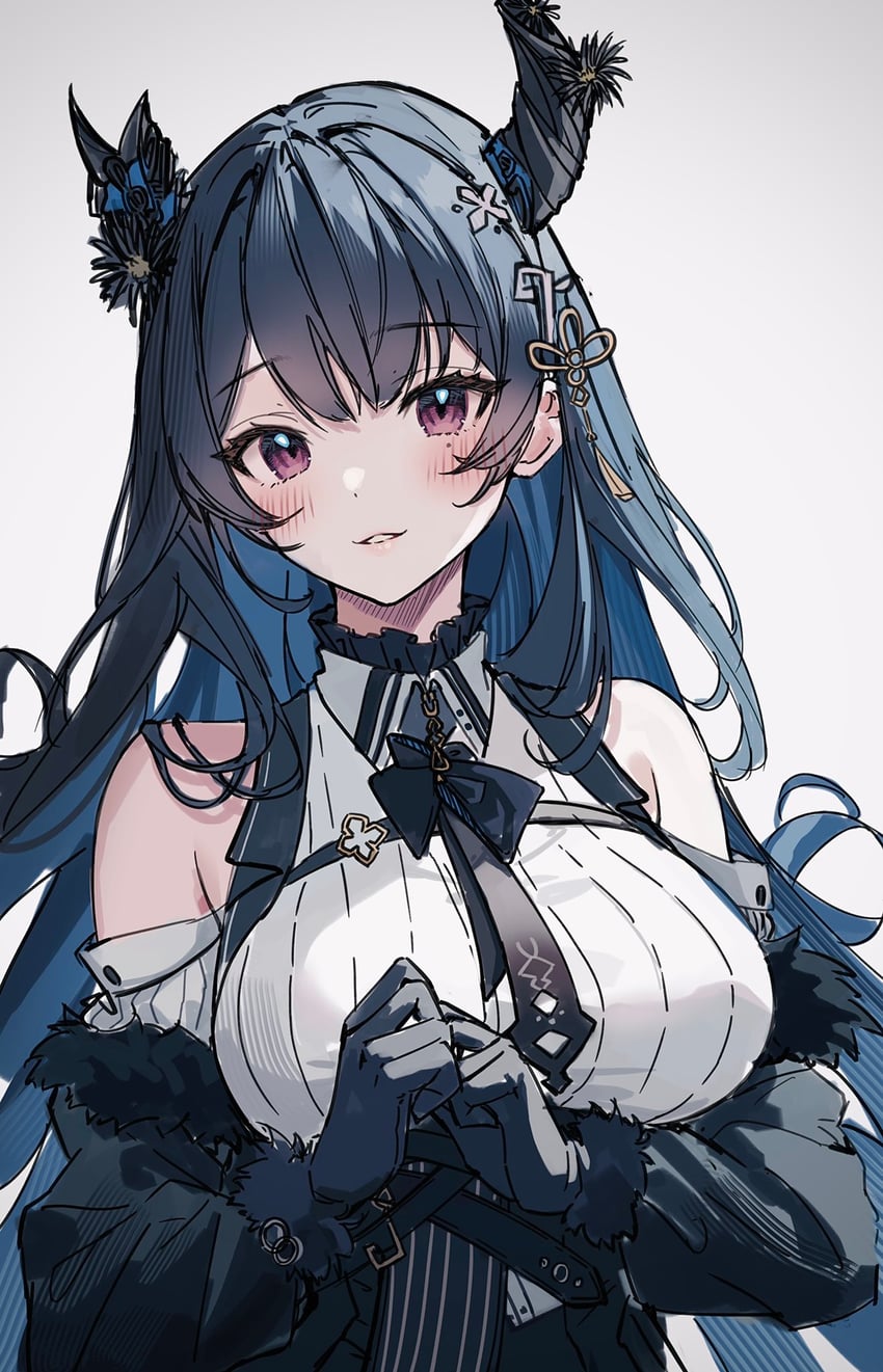 nerissa ravencroft (hololive and 1 more) drawn by soybean_(hisoybean)