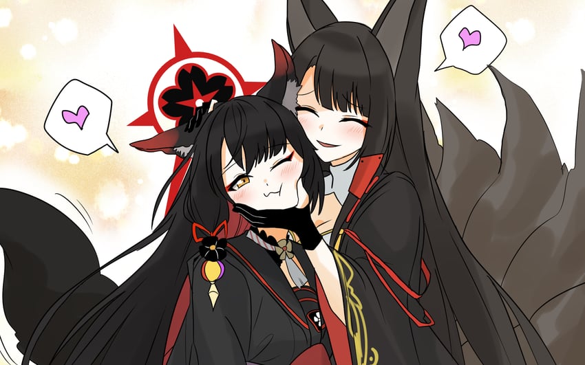 wakamo and akagi (blue archive and 1 more) drawn by ibuki_(tulta_icon)