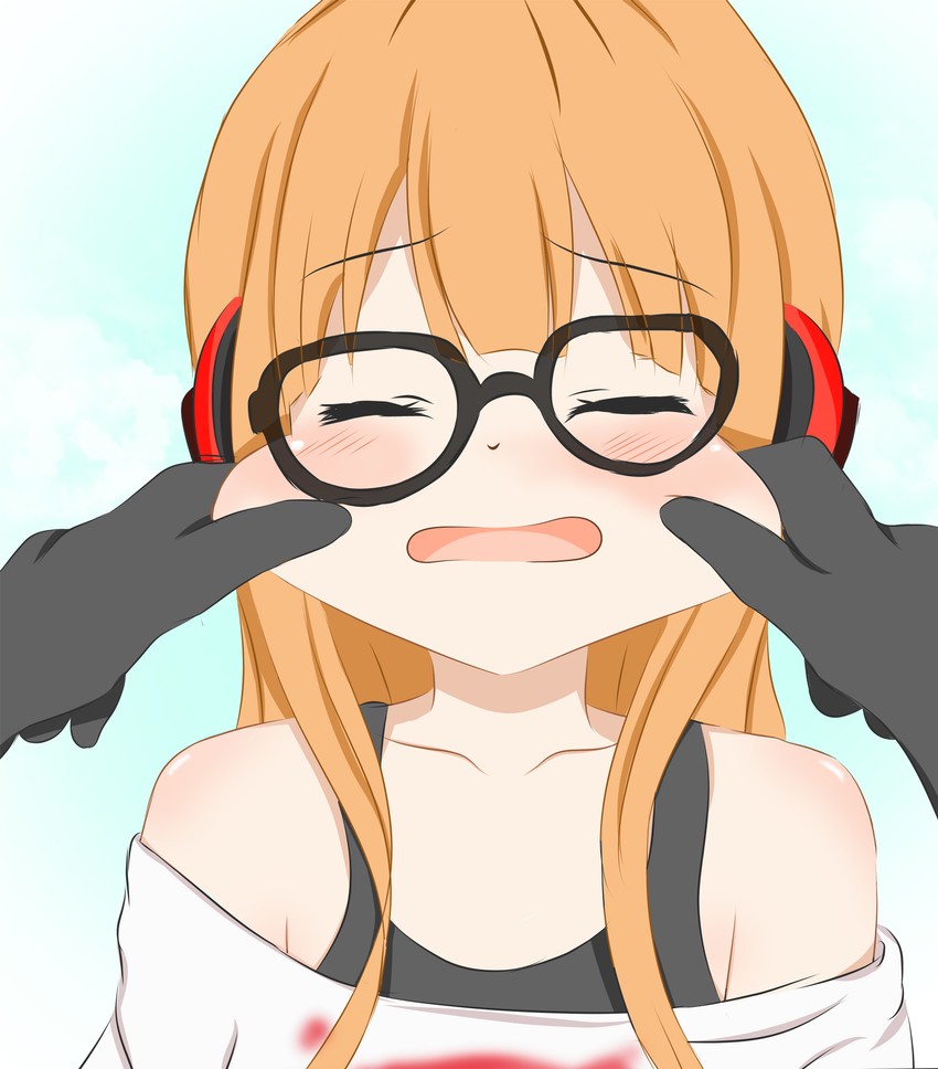 sakura futaba (persona and 1 more) drawn by razzci