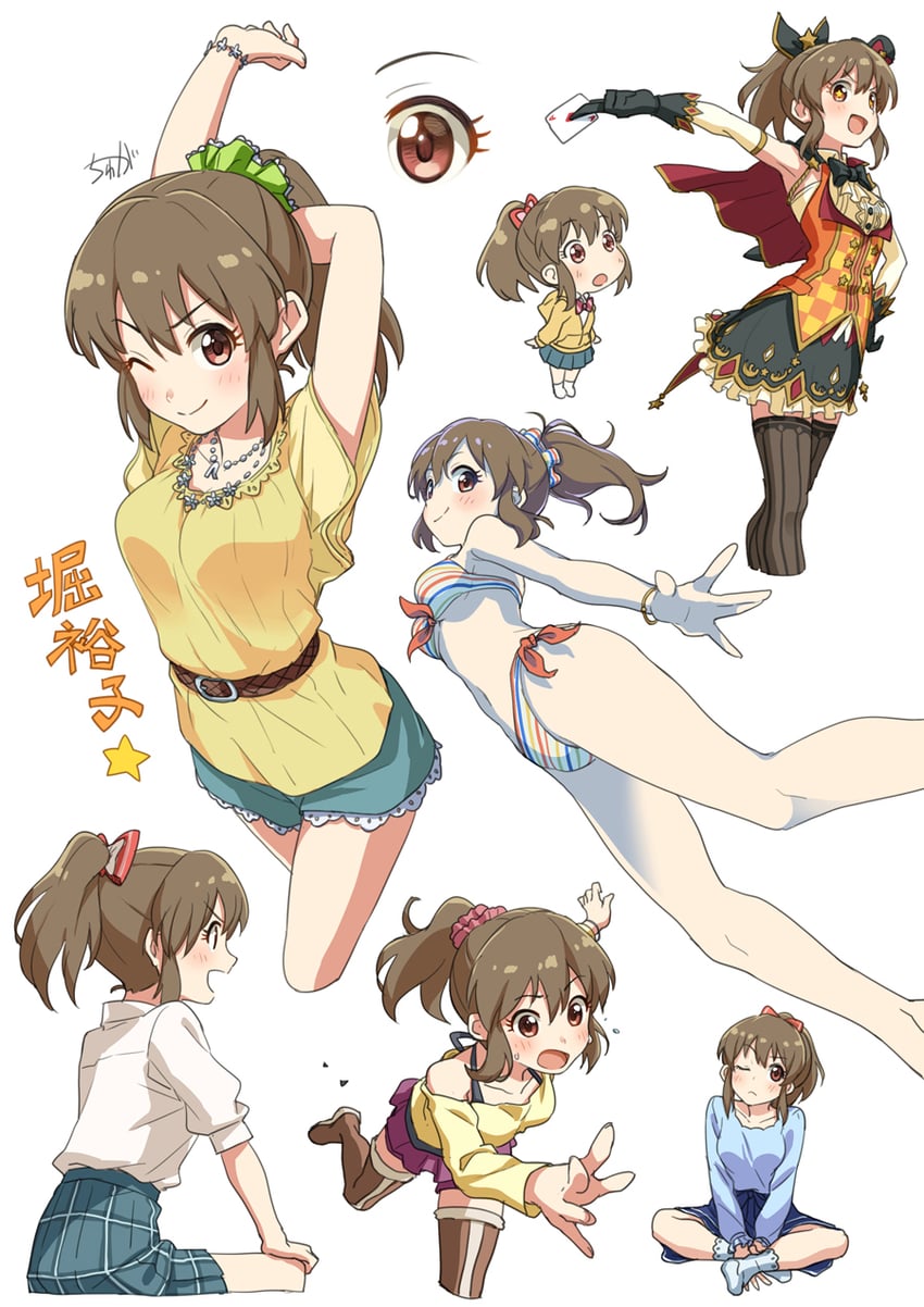 hori yuko (idolmaster and 1 more) drawn by tyuga