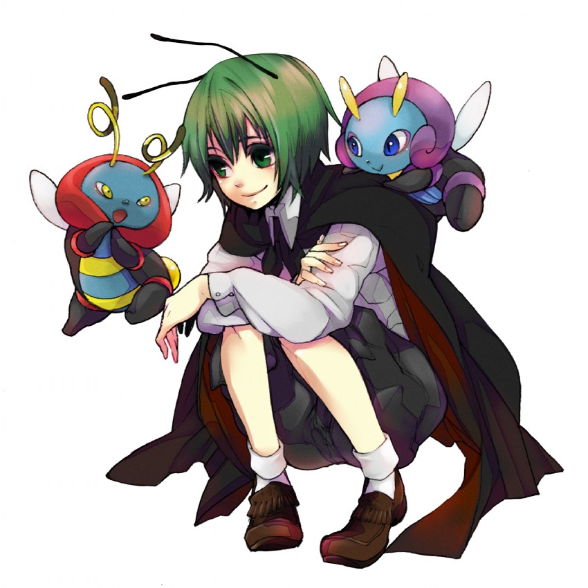 wriggle nightbug, volbeat, and illumise (touhou and 1 more) drawn by todoroki_sora