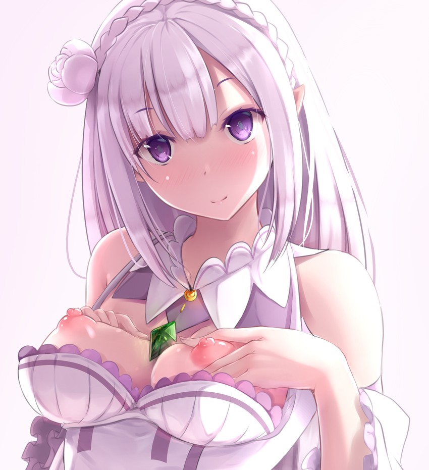 emilia (re:zero kara hajimeru isekai seikatsu) drawn by nicoby
