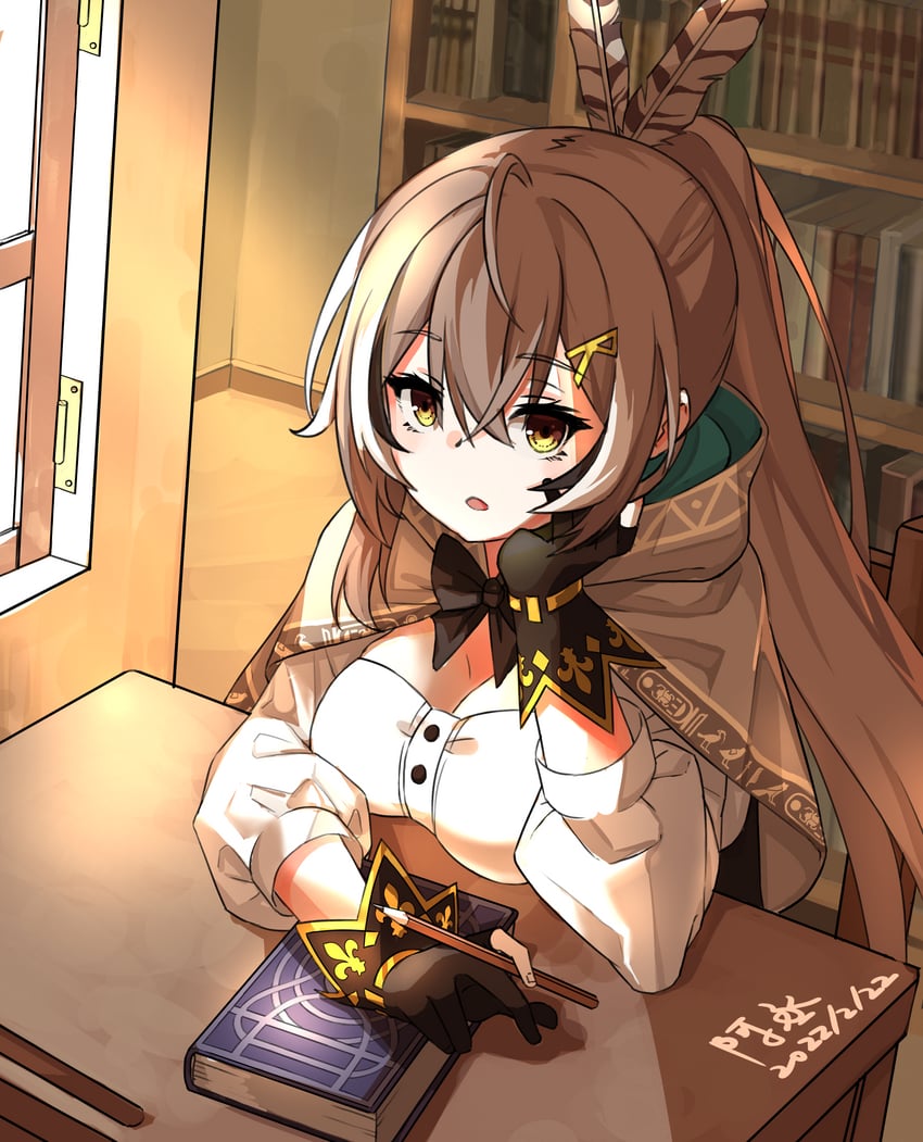 nanashi mumei (hololive and 1 more) drawn by skychengsart