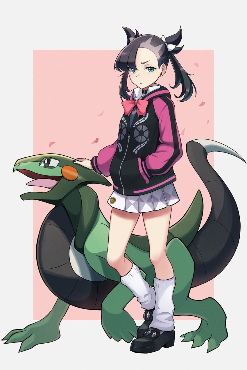 marnie and cyclizar (pokemon and 1 more) drawn by mr.thunderigor