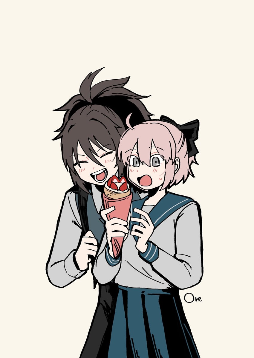 okita souji and oda nobunaga (fate and 1 more) drawn by goma1021