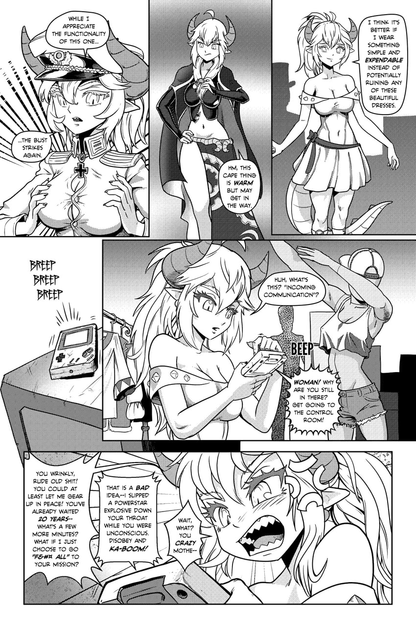 bowsette, midna, and tanya degurechaff (the legend of zelda and 5 more) drawn by tony_kuusisto