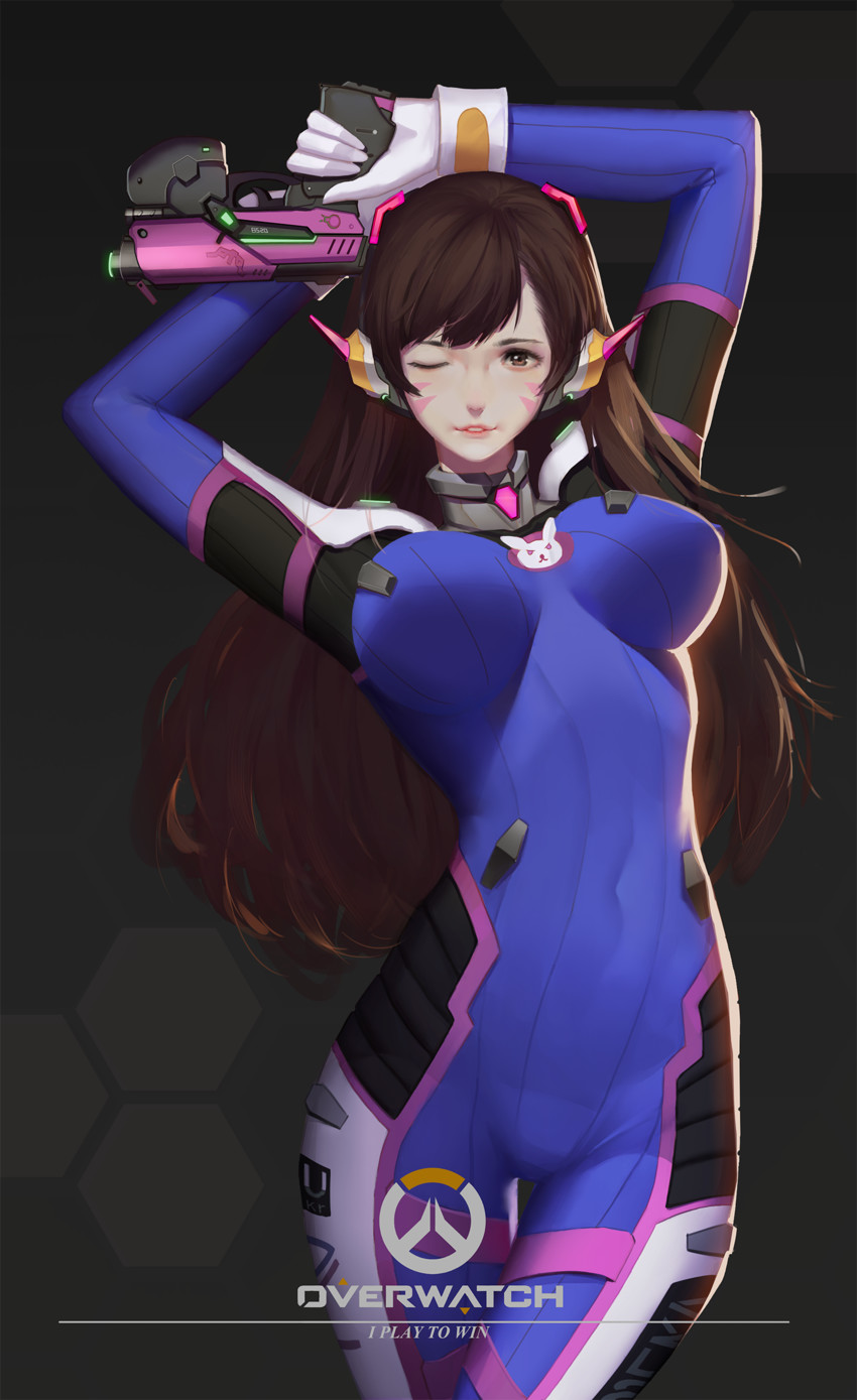 d.va (overwatch and 1 more) drawn by sannye