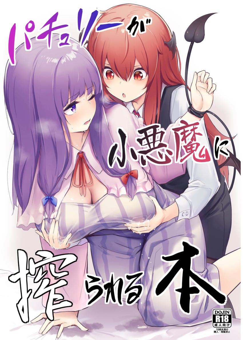 patchouli knowledge and koakuma (touhou) drawn by borushichi